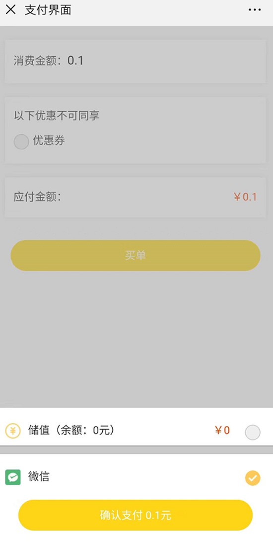 支付界面